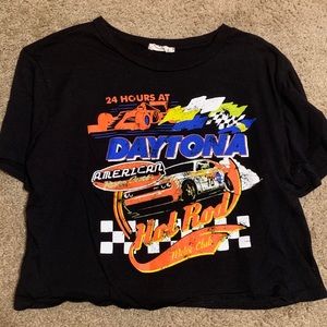 Black Daytona crop top